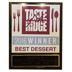 Taste of the Ridge Award Winner 2016